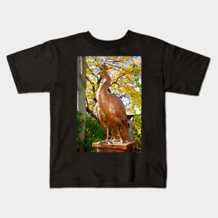 Bronzed Peacock in Autumn Kids T-Shirt